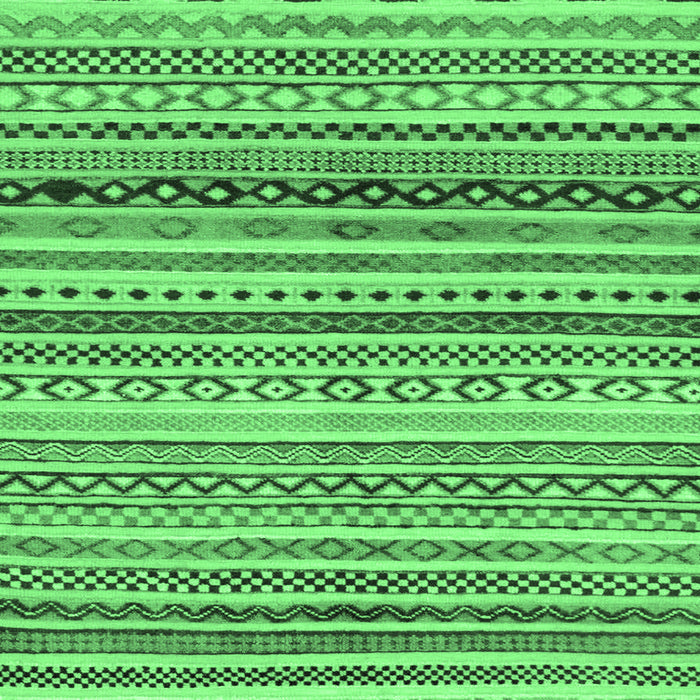 Square Abstract Emerald Green Modern Rug, abs2226emgrn