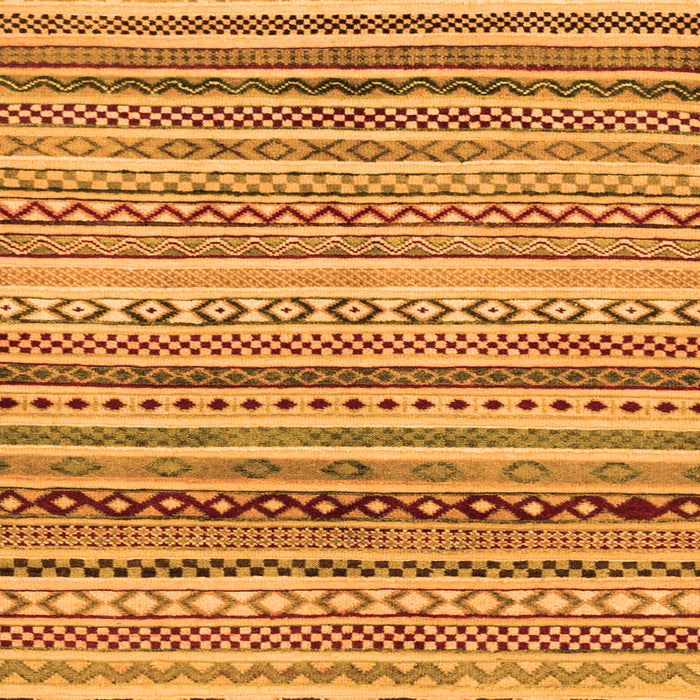 Square Abstract Orange Modern Rug, abs2226org