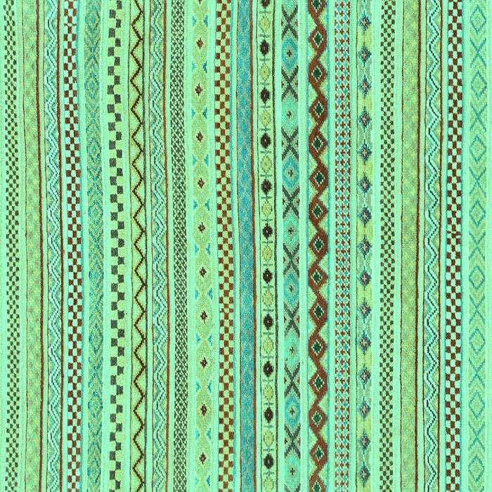 Square Abstract Turquoise Modern Rug, abs2227turq