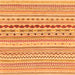 Square Machine Washable Abstract Orange Modern Area Rugs, wshabs2227org