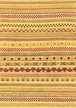 Abstract Brown Modern Rug, abs2227brn