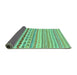 Sideview of Abstract Turquoise Modern Rug, abs2227turq