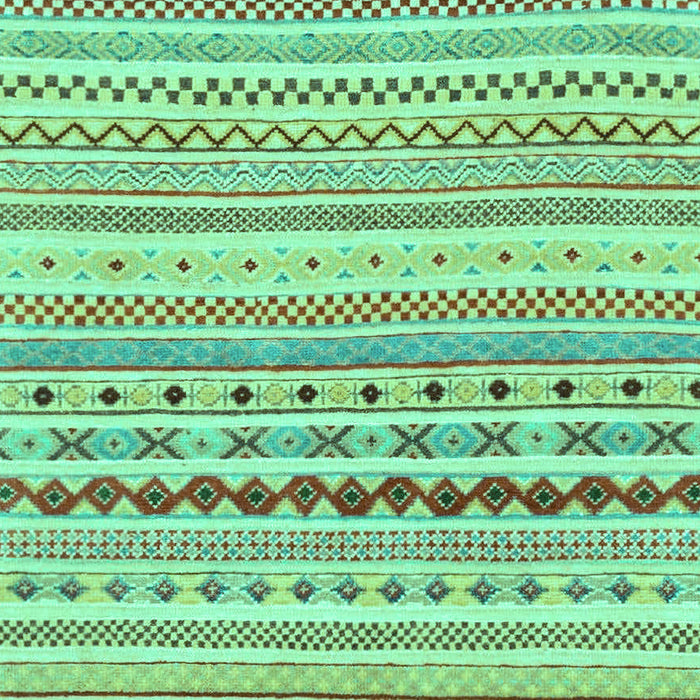 Machine Washable Abstract Turquoise Modern Area Rugs, wshabs2227turq