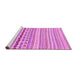 Sideview of Machine Washable Abstract Purple Modern Area Rugs, wshabs2227pur