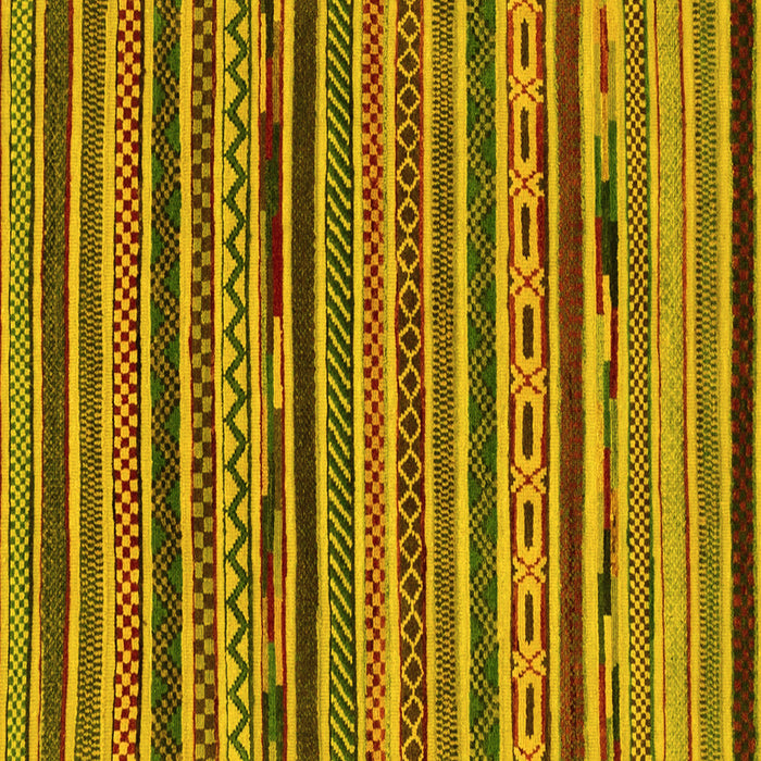 Square Southwestern Yellow Country Rug, abs2228yw