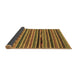 Sideview of Southwestern Brown Country Rug, abs2228brn