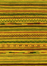 Southwestern Yellow Country Rug, abs2228yw