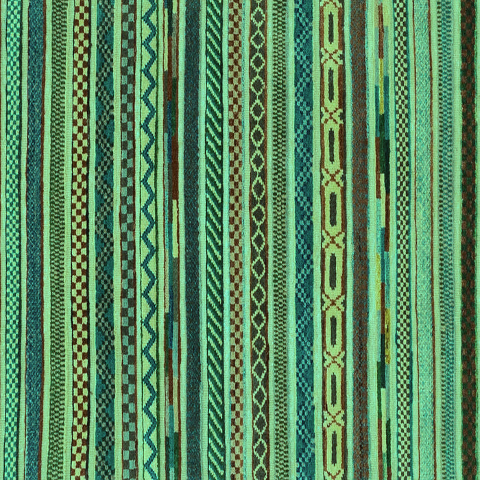 Square Southwestern Turquoise Country Rug, abs2228turq