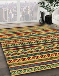 Abstract Gold Southwestern Rug, abs2228