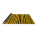 Sideview of Southwestern Yellow Country Rug, abs2228yw