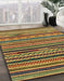 Abstract Gold Southwestern Rug in Family Room, abs2228