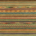 Square Abstract Gold Southwestern Rug, abs2228