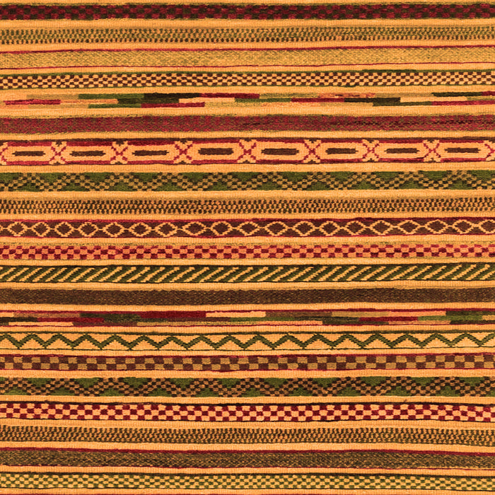 Square Southwestern Orange Country Rug, abs2228org
