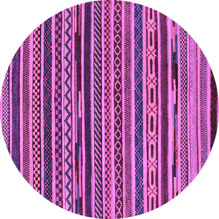 Round Southwestern Purple Country Rug, abs2228pur