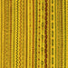 Square Abstract Yellow Modern Rug, abs2229yw