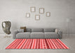 Modern Red Washable Rugs