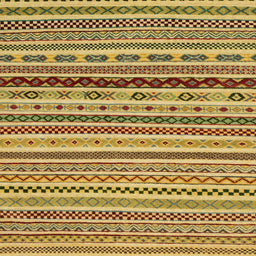 Square Abstract Saffron Yellow Modern Rug, abs2229