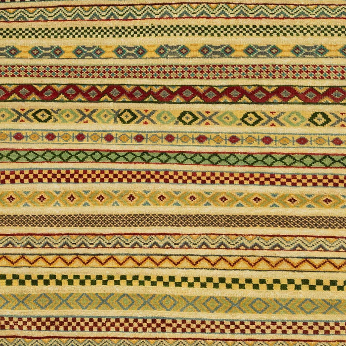 Machine Washable Abstract Saffron Yellow Rug, wshabs2229