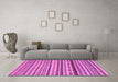 Machine Washable Abstract Purple Modern Area Rugs in a Living Room, wshabs2229pur