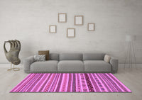 Machine Washable Abstract Purple Modern Rug, wshabs2229pur