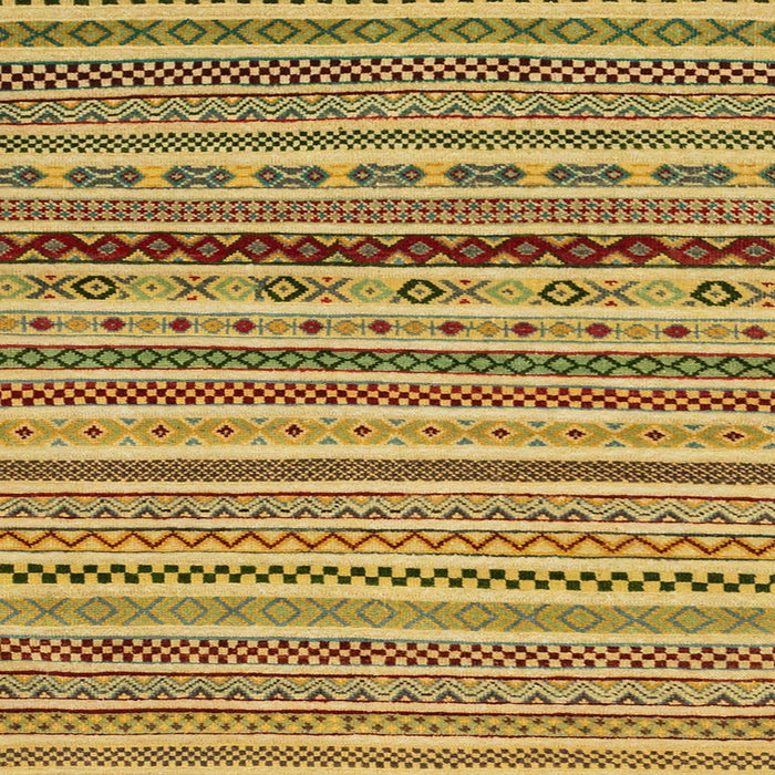 Square Machine Washable Abstract Saffron Yellow Rug, wshabs2229