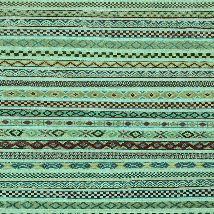 Square Machine Washable Abstract Light Blue Modern Rug, wshabs2229lblu