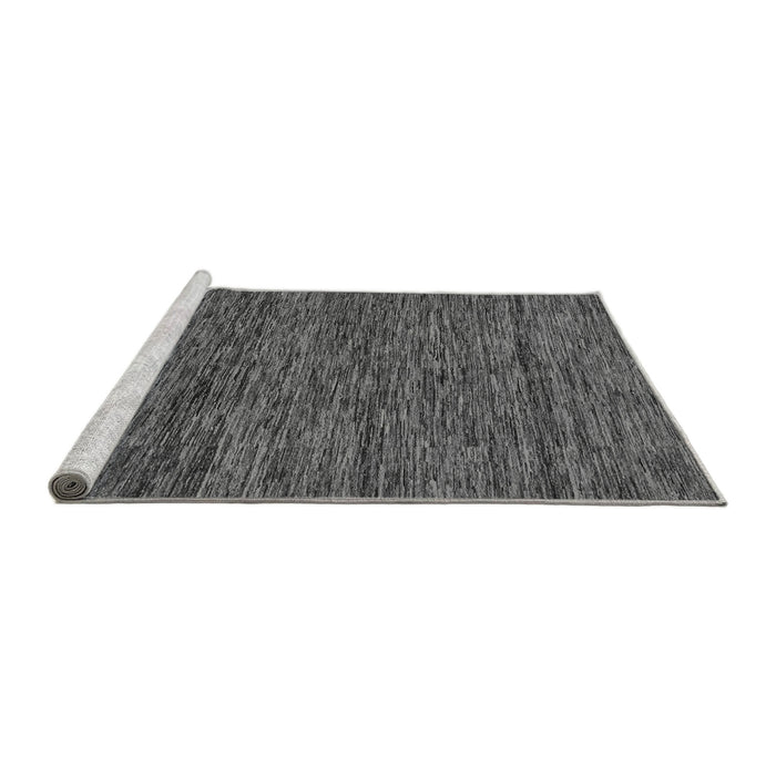 Sideview of Machine Washable Abstract Gray Modern Rug, wshabs222gry