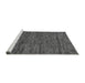 Sideview of Machine Washable Abstract Gray Modern Rug, wshabs222gry