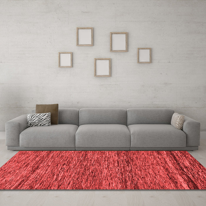 Modern Red Washable Rugs