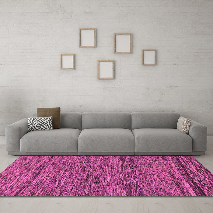Machine Washable Abstract Purple Modern Area Rugs in a Living Room, wshabs222pur