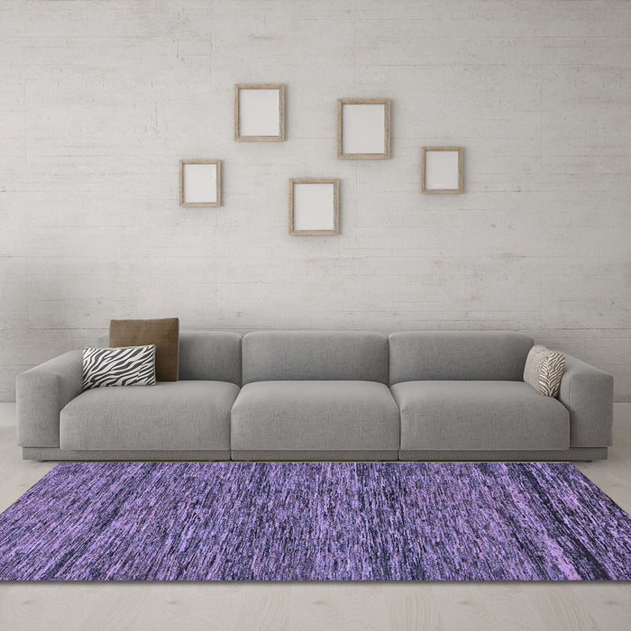 Machine Washable Abstract Blue Modern Rug in a Living Room, wshabs222blu