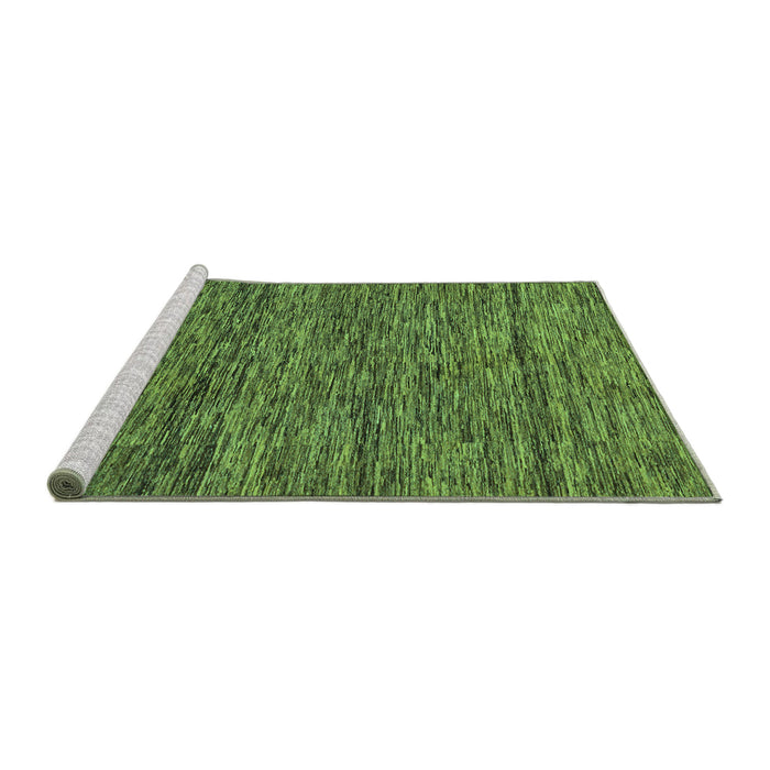 Sideview of Machine Washable Abstract Turquoise Modern Area Rugs, wshabs222turq