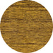 Round Abstract Saddle Brown Modern Rug, abs222