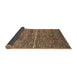 Sideview of Abstract Red Brown Modern Rug, abs223