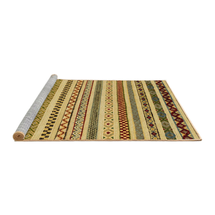 Sideview of Machine Washable Abstract Light Brown Rug, wshabs2230