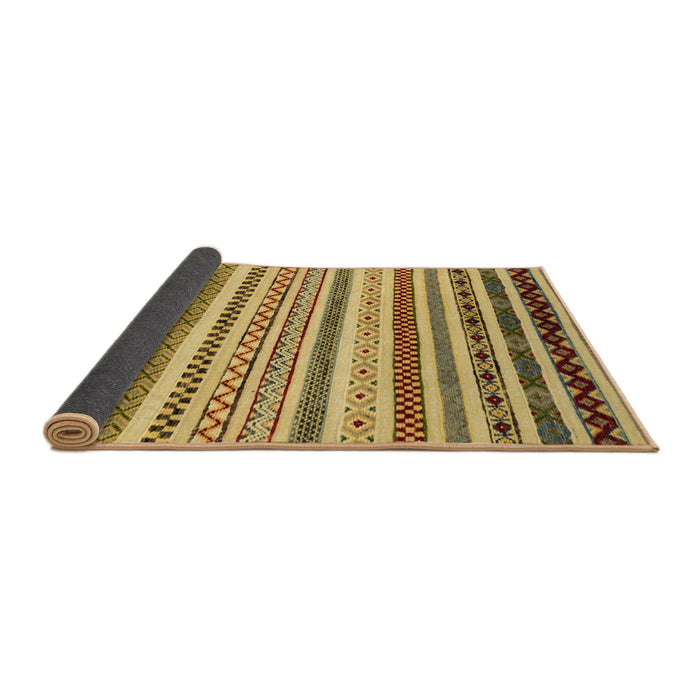 Sideview of Abstract Light Brown Modern Rug, abs2230