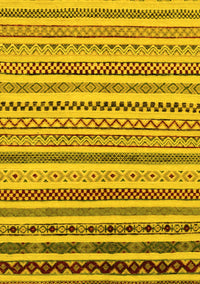 Abstract Yellow Modern Rug, abs2230yw