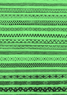 Abstract Emerald Green Modern Rug, abs2230emgrn