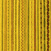 Square Abstract Yellow Modern Rug, abs2230yw