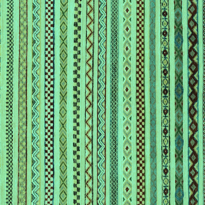 Square Abstract Turquoise Modern Rug, abs2230turq