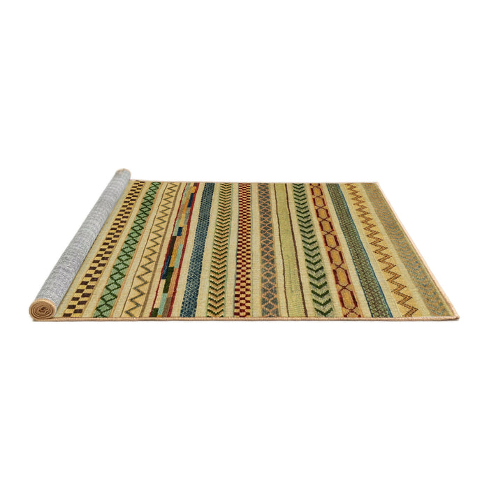 Sideview of Machine Washable Abstract Light Brown Rug, wshabs2231