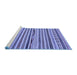 Sideview of Machine Washable Abstract Blue Modern Rug, wshabs2231blu