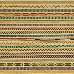 Square Abstract Light Brown Modern Rug, abs2231