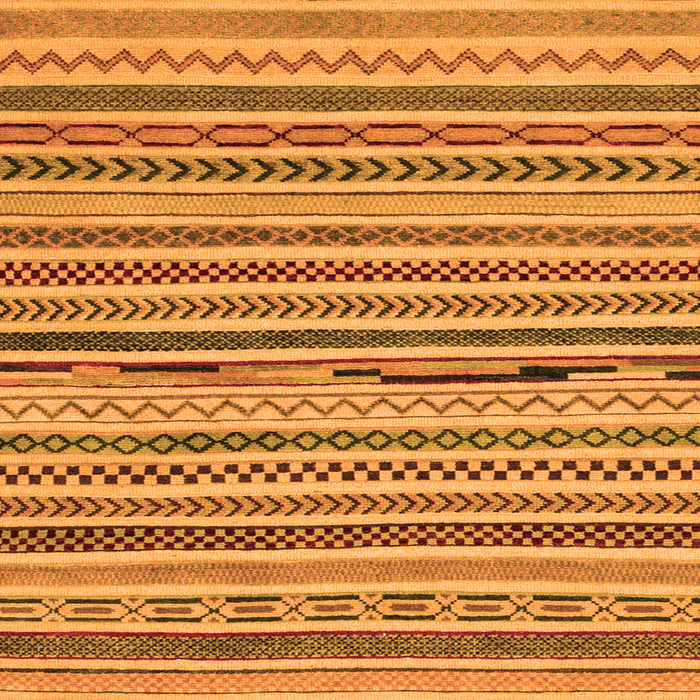 Square Machine Washable Abstract Orange Modern Area Rugs, wshabs2231org