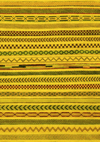 Abstract Yellow Modern Rug, abs2231yw