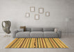 Machine Washable Abstract Brown Modern Rug in a Living Room,, wshabs2231brn