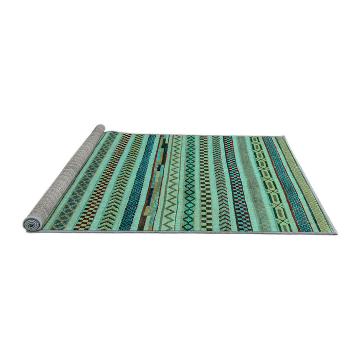 Sideview of Machine Washable Abstract Light Blue Modern Rug, wshabs2231lblu