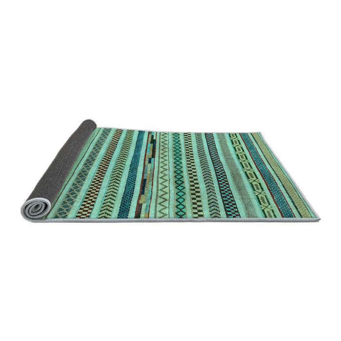 Sideview of Abstract Light Blue Modern Rug, abs2231lblu