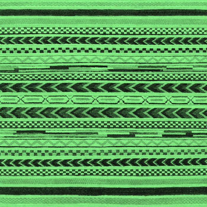 Square Abstract Emerald Green Modern Rug, abs2232emgrn