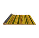 Sideview of Abstract Yellow Modern Rug, abs2232yw